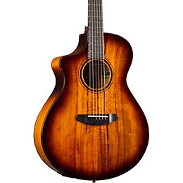 Breedlove Pursuit Exotic All Myrtlewood Left-Handed Concert Acoustic-Electric Guitar Tiger's Eye