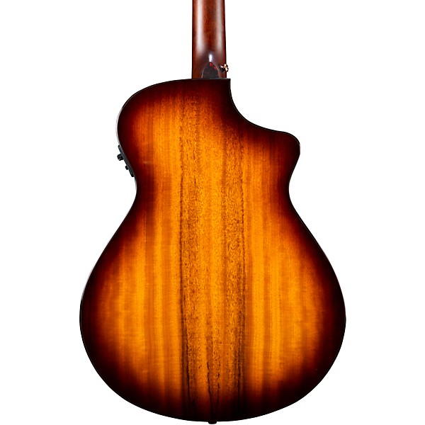 Breedlove Pursuit Exotic All Myrtlewood Left-Handed Concert Acoustic-Electric Guitar Tiger's Eye