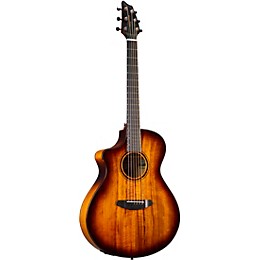 Breedlove Pursuit Exotic All Myrtlewood Left-Handed Concert Acoustic-Electric Guitar Tiger's Eye