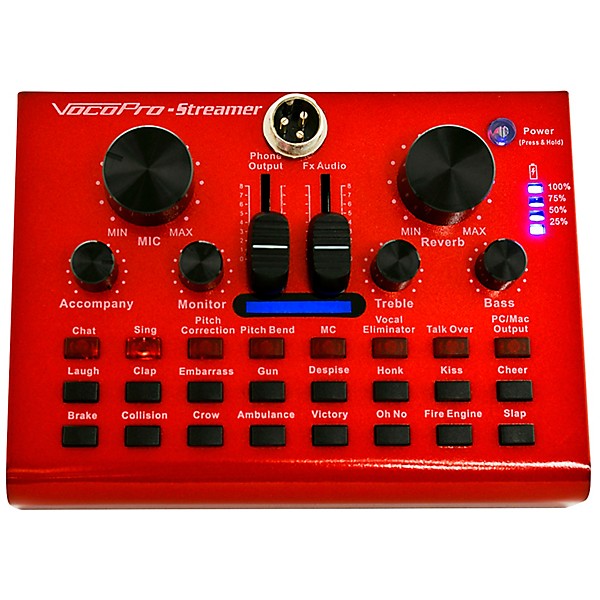 VocoPro Digital Karaoke Mixer/USB Interface with Dual Wireless Microphones