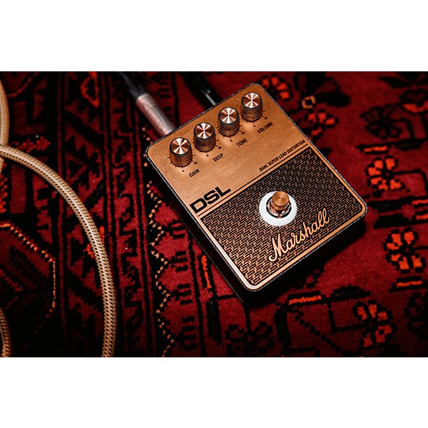 Marshall DSL Overdrive Effects Pedal Black and Gold
