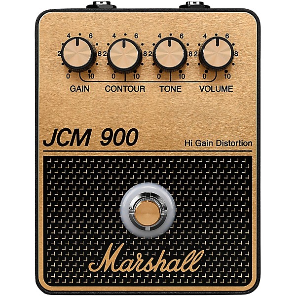 Marshall JCM900 Distortion and Gain Effects Pedal Black and Gold