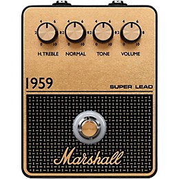Open Box Marshall 1959 Vintage Overdrive and Crunch Effects Pedal Level 1 Black and Gold