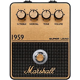 Marshall 1959 Vintage Overdrive and Crunch Effects Pedal Black and Gold