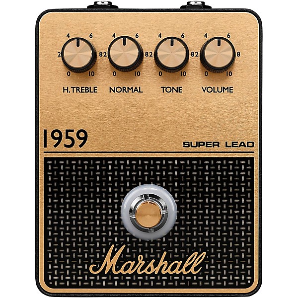 Open Box Marshall 1959 Vintage Overdrive and Crunch Effects Pedal Level 1 Black and Gold