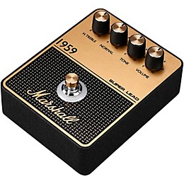 Open Box Marshall 1959 Vintage Overdrive and Crunch Effects Pedal Level 1 Black and Gold