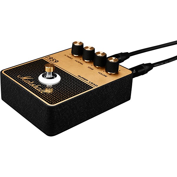 Open Box Marshall 1959 Vintage Overdrive and Crunch Effects Pedal Level 1 Black and Gold