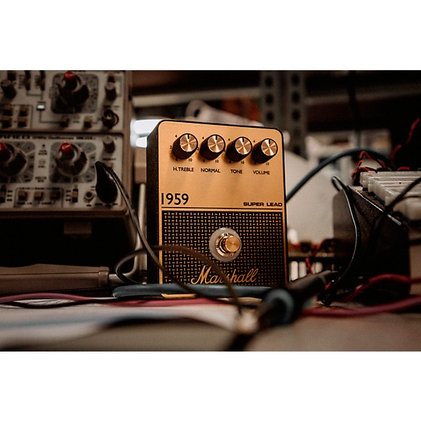 Open Box Marshall 1959 Vintage Overdrive and Crunch Effects Pedal Level 1 Black and Gold