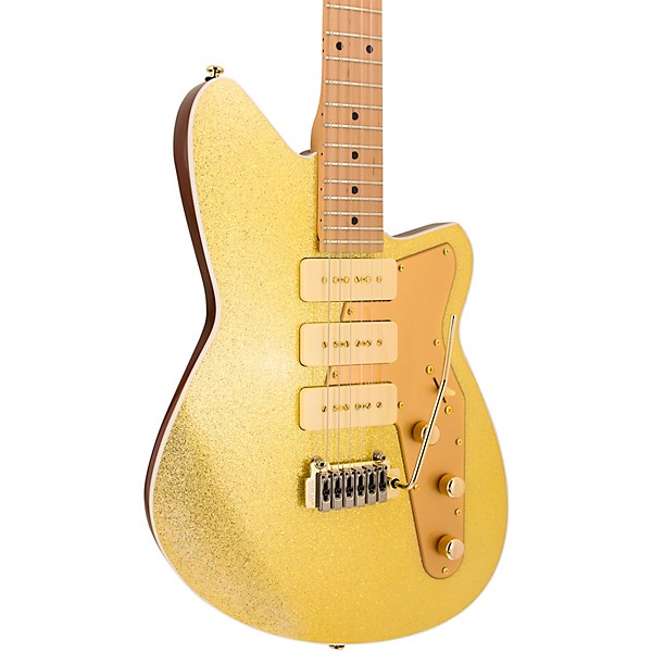 Reverend Ryan Malicsi Signature Electric Guitar White Gold Sparkle
