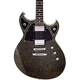 Reverend Reeves Gabrels Spacehawk HT Semi-Hollow Electric Guitar Black Sparkle