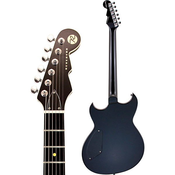 Reverend Reeves Gabrels Spacehawk HT Semi-Hollow Electric Guitar Black Sparkle