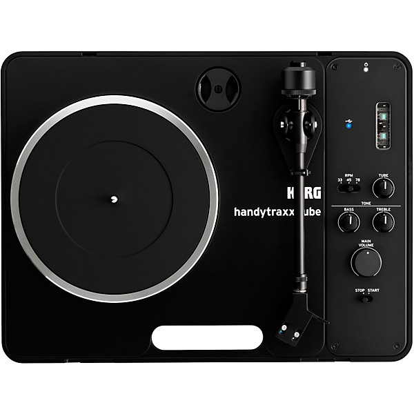 KORG handytraxx tube Portable Record Player with NuTube Black/Silver