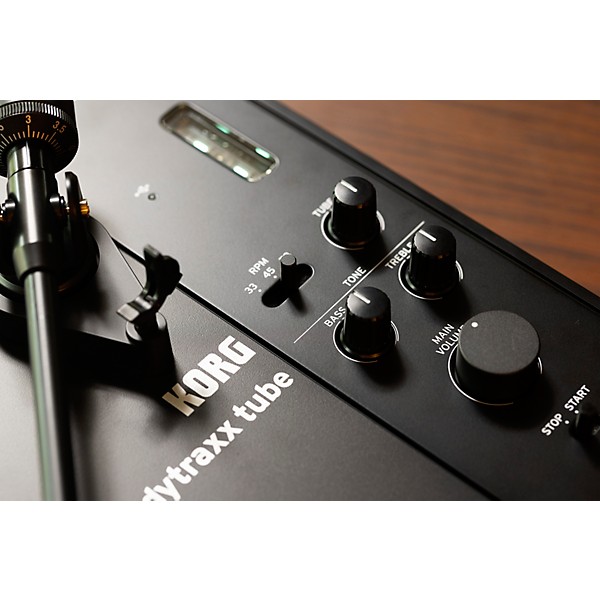 KORG handytraxx tube Portable Record Player with NuTube Black/Silver