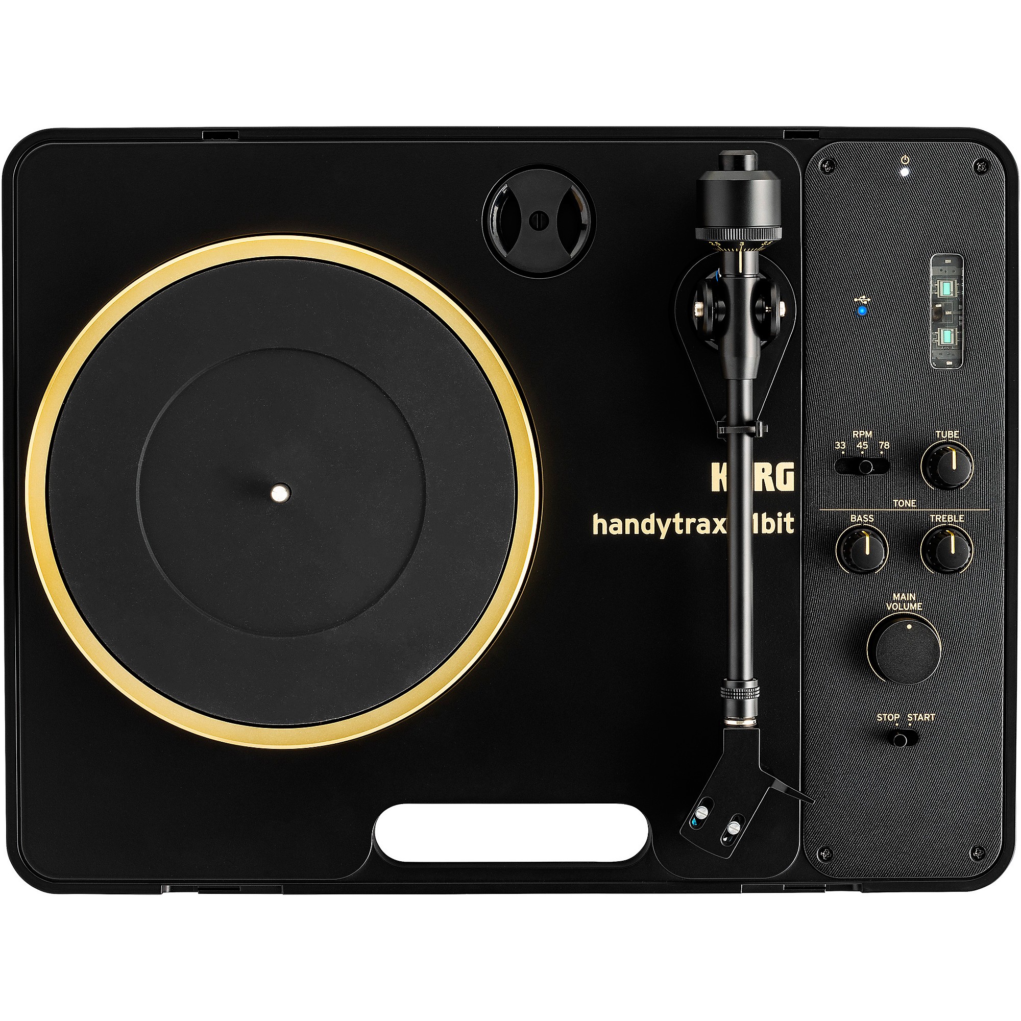 KORG handytraxx 1bit High-Resolution Portable Record Player with