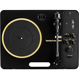 KORG handytraxx 1bit High-Resolution Portable Record Player with NuTube Black/Gold