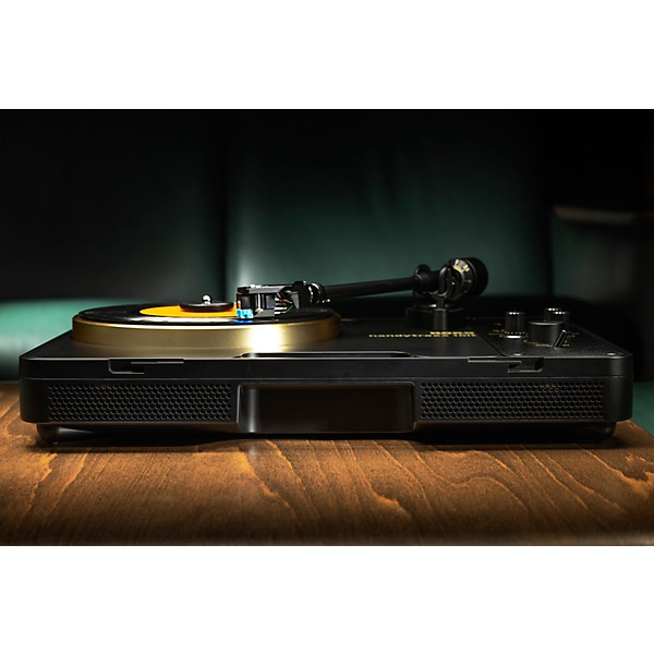KORG handytraxx 1bit High-Resolution Portable Record Player with NuTube Black/Gold