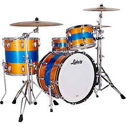 Ludwig Classic Maple 3-Piece Fab Shell Pack With 22" Bass Drum Gold/Blue Tri-Band
