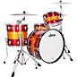 Ludwig Classic Maple 3-Piece Fab Shell Pack With 22" Bass Drum Red/Gold Tri-Band thumbnail