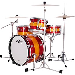 Ludwig Classic Maple 3-Piece Downbeat Shell Pack With 20" Bass Drum Red/Gold Tri-Band