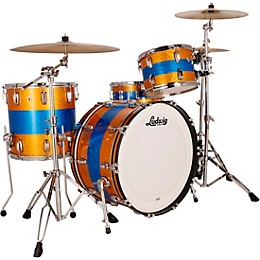 Ludwig Classic Maple 3-Piece Pro Beat Shell Pack With 24" Bass Drum Gold/Blue Tri-Band
