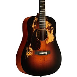 Martin DJRE Junior Street Legend Left-Handed Dreadnought Acoustic-Electric Guitar Burst
