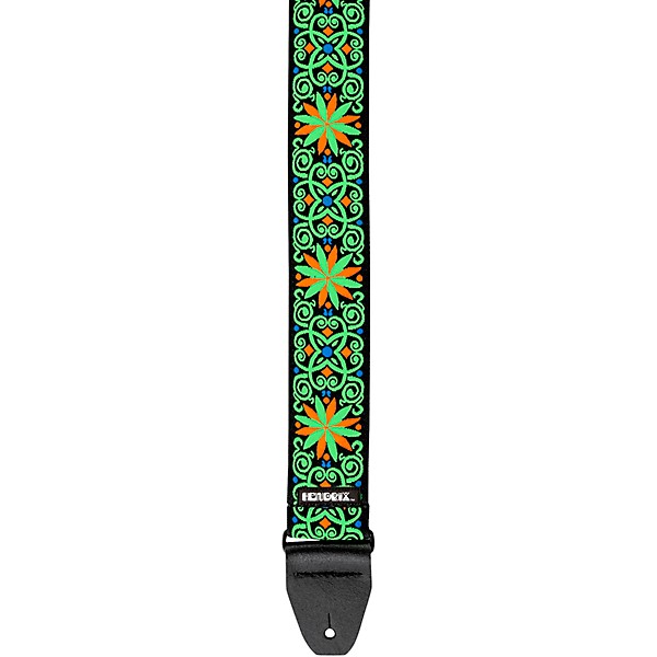 Dunlop Jimi Hendrix Blacklight Fillmore Guitar Strap Green