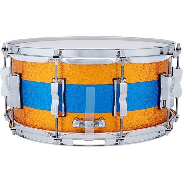 Ludwig Classic Maple Snare Drum 14 x 6.5 in. Gold/Blue Tri-Band