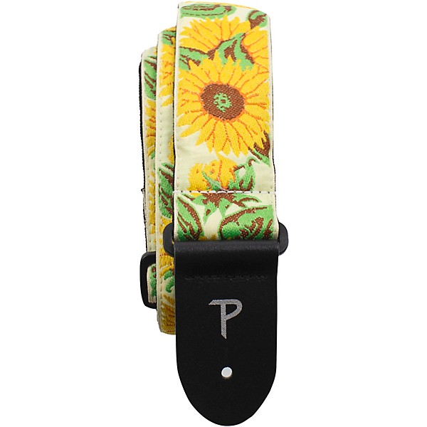 Perri's Jacquard Sunflower Garden Guitar Strap 2 in.