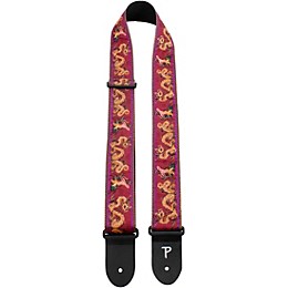Perri's Red Dragon Warrior Jacquard Guitar Strap 2 in.