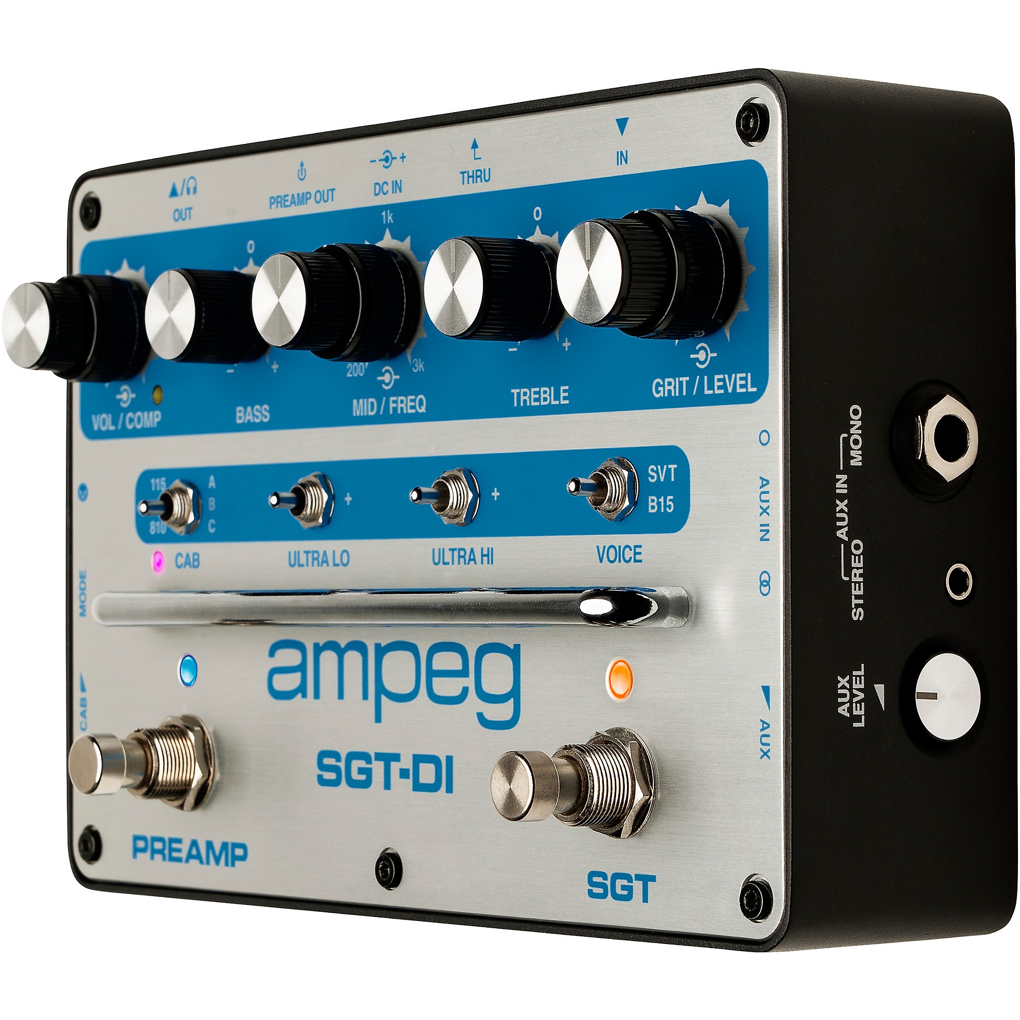 ベース Ampeg SGT-DI Blue Line Ampeg SGT-DI Blue Line All-In-One Bass Box Effects Pedal