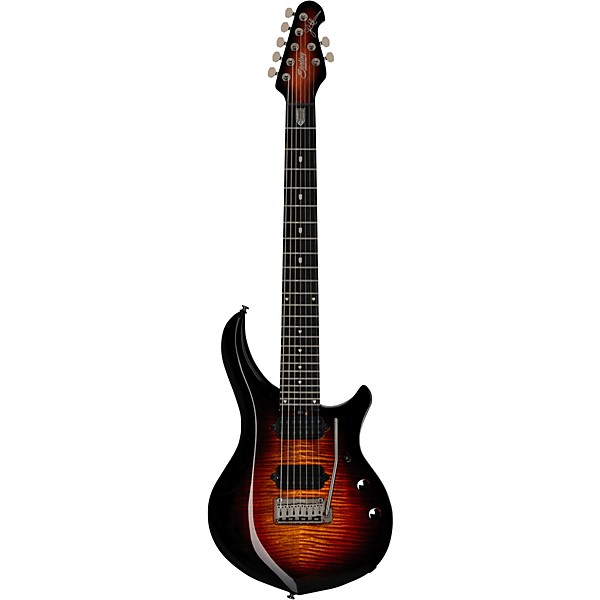 Sterling by Music Man Majesty 7 7-String Electric Guitar With DiMarzio Pickups Tiger Eye