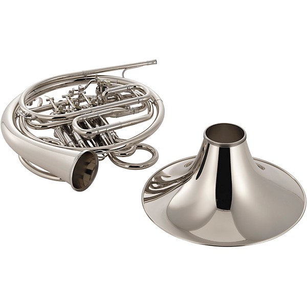 Yamaha YHR-872NDUWOC Custom Series Double Horn with Detachable Bell - Instrument Only Nickel Silver