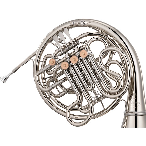 Yamaha YHR-872NDWOC Custom Series Double Horn with Detachable Bell - Instrument Only Nickel Silver