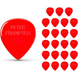 Dunlop Peter Frampton Vintage Jazz Teardrop Red Picks 2.08 mm 24 Pack