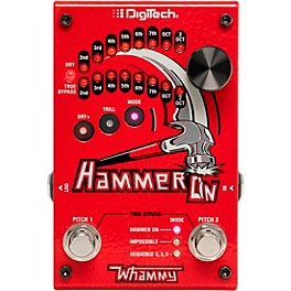 DigiTech HammerOn Pitch Octave Effects Pedal Red