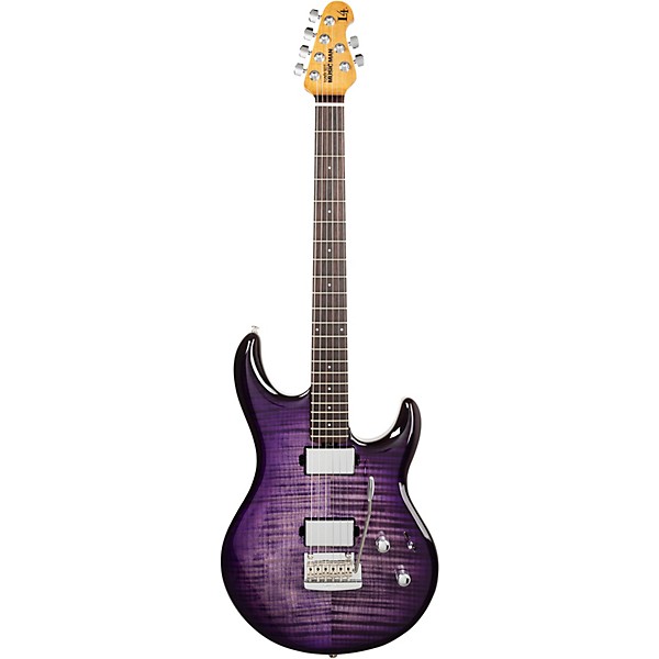 Ernie Ball Music Man Luke 4 HT Maple Top HH Electric Guitar Grape Slushie
