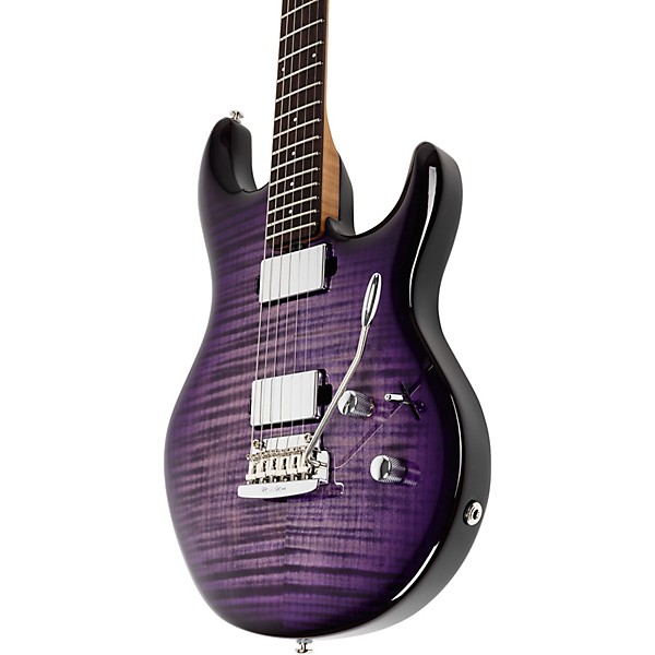 Ernie Ball Music Man Luke 4 HT Maple Top HH Electric Guitar Grape Slushie