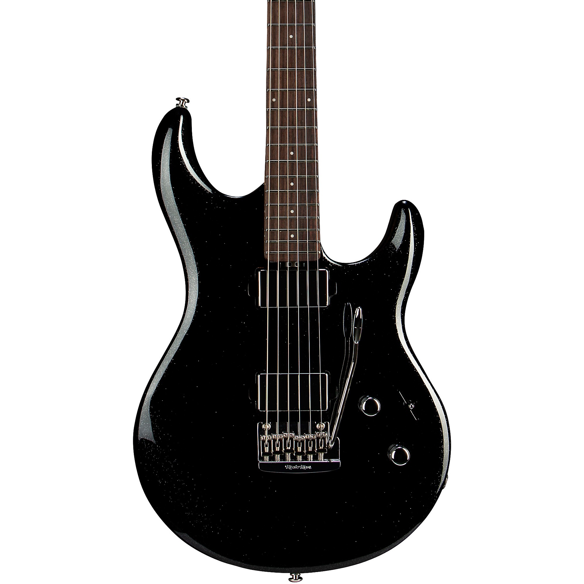 Platinum Ernie Ball Music Man Luke 4 HH Electric Guitar Black