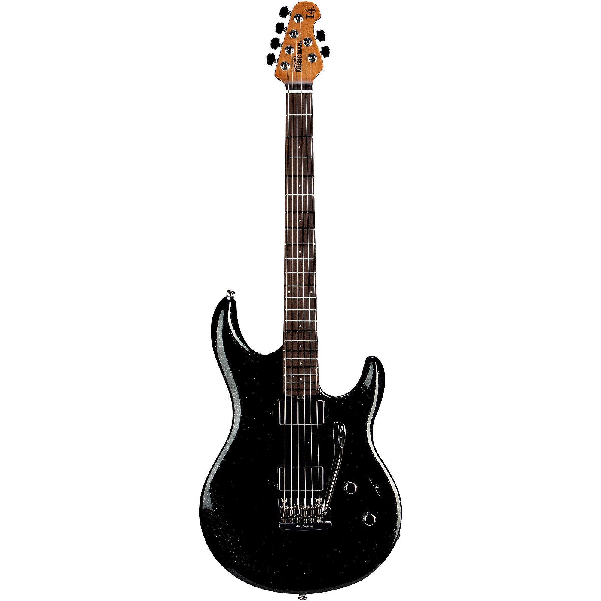 Platinum Ernie Ball Music Man Luke 4 HH Electric Guitar Black