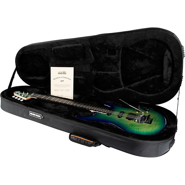 Ernie Ball Music Man BFR Luke 4 HSS Floyd Rose Electric Guitar Green Tide