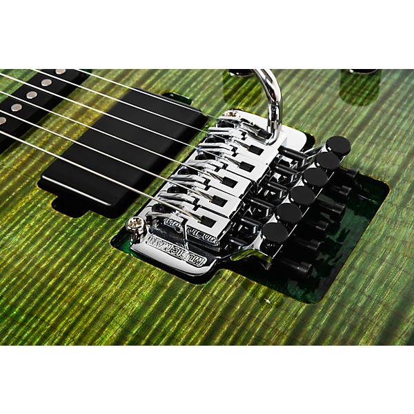 Ernie Ball Music Man BFR Luke 4 HSS Floyd Rose Electric Guitar Green Tide