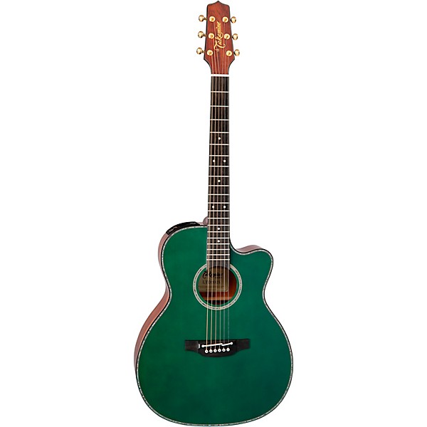 Takamine Englemann Spruce-Hawaiian Koa Limited-Edition OM Acoustic-Electric Guitar Antique Evergreen