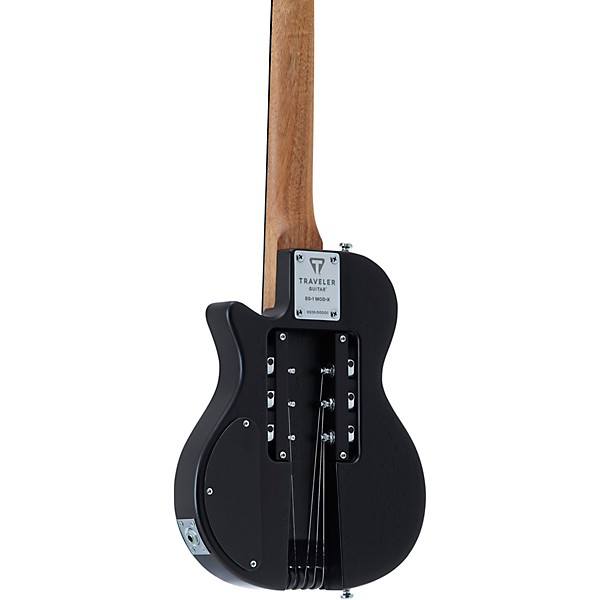 Traveler Guitar EG-1 Mod-X Electric Hybrid Travel Guitar Black Satin