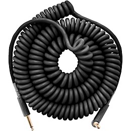 MXR 30' Coil Instrument Cable Straight to Angle 30 ft. Black
