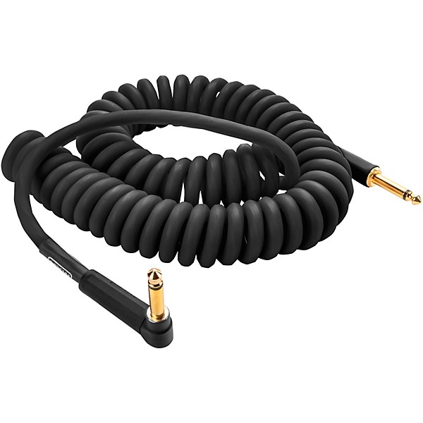 MXR 15' Coil Instrument Cable Straight to Angle 15 ft. Black