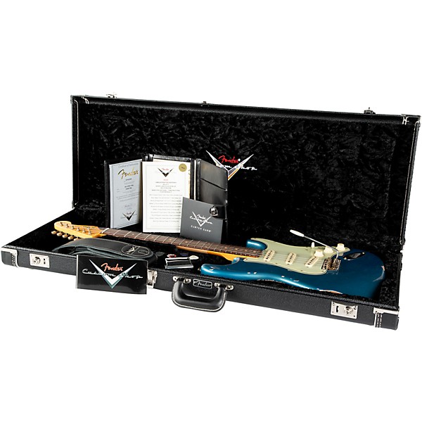 Fender Custom Shop Time Machine Series 1962 Stratocaster Relic Electric Guitar Aged Lake Placid Blue