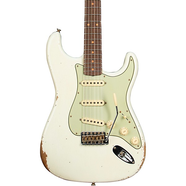 Fender Custom Shop Time Machine Series 1962 Stratocaster Relic Electric Guitar Aged Olympic White