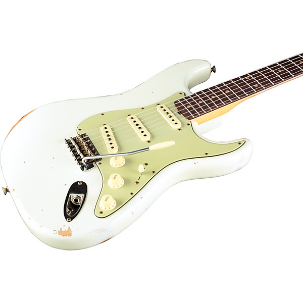 Fender Custom Shop Time Machine Series 1962 Stratocaster Relic Electric Guitar Aged Olympic White
