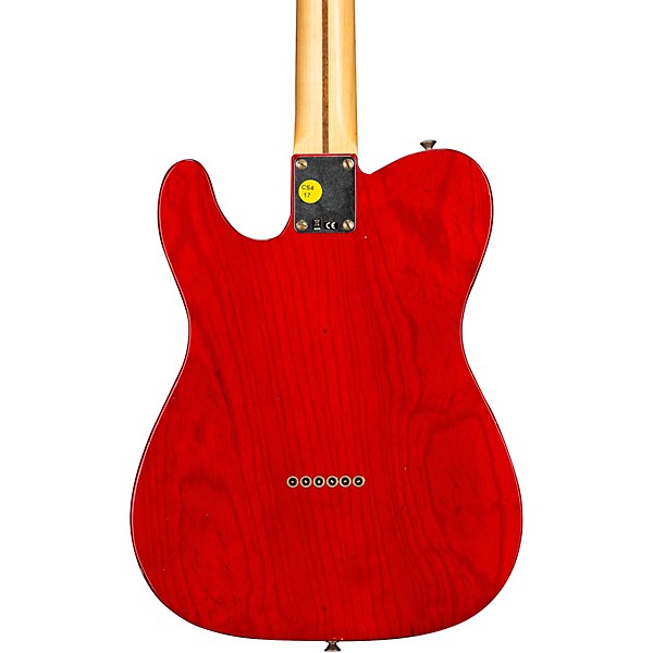 Fender Custom Shop Limited Edition 1951 Nocaster Journeyman Relic Electric Guitar Crimson Red Transparent