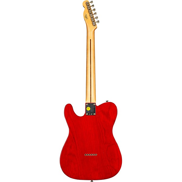 Fender Custom Shop Limited Edition 1951 Nocaster Journeyman Relic Electric Guitar Crimson Red Transparent